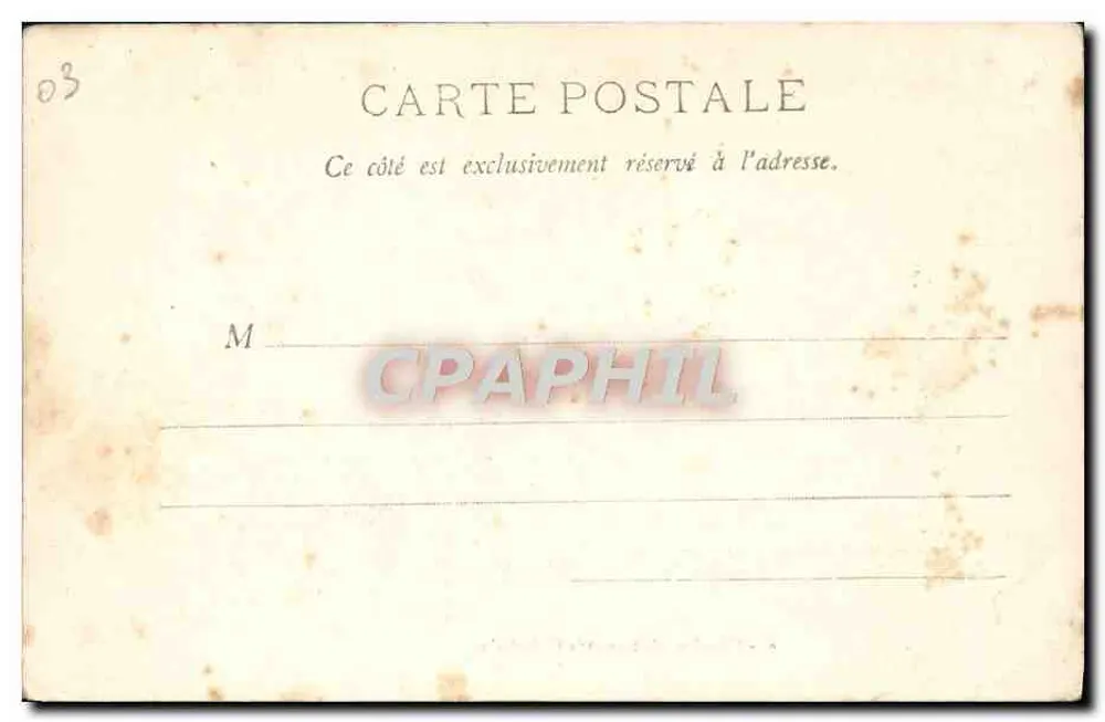 Moulin — Das alte Schloss und die Kathedrale — Martial Plière, Verlag Moulin - Rückseite