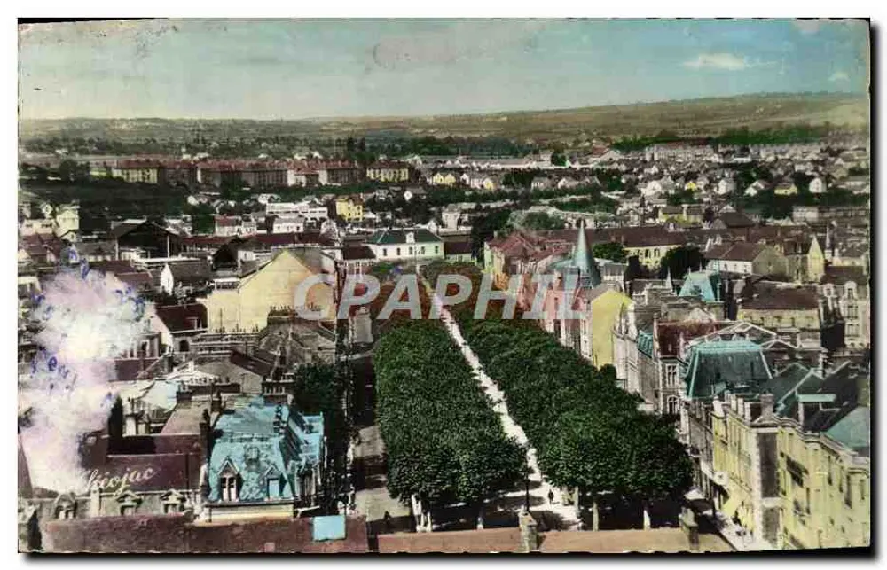 Montluçon — vue d'ensemble sur l'avenue Marx-Dormoy — Edit. « La Cigogne » Place de l'Hôtel-de-Ville, Vrchy (Allier) n° 03.185.36 - Frente