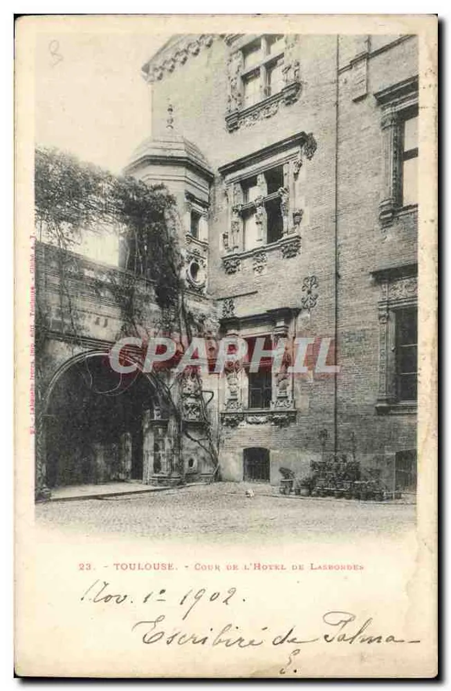 Toulouse - Cour de l'Hôtel de Lasboudes — Verlag G. Lasboudes, n°23 - Vorderseite