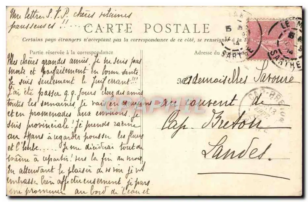 A Catedral, O Transepto — Paimpol — Editor: F. Folléaum, n°99 - Verso
