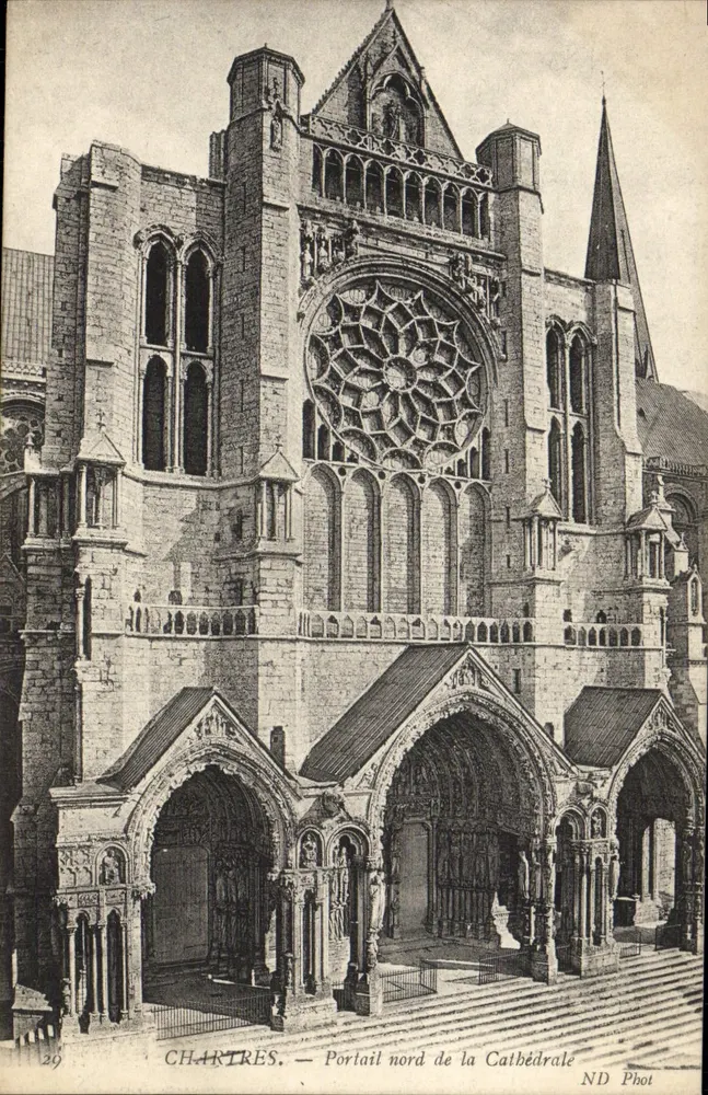 Chartres — Nordportal der Kathedrale — ND Phot - Vorderseite