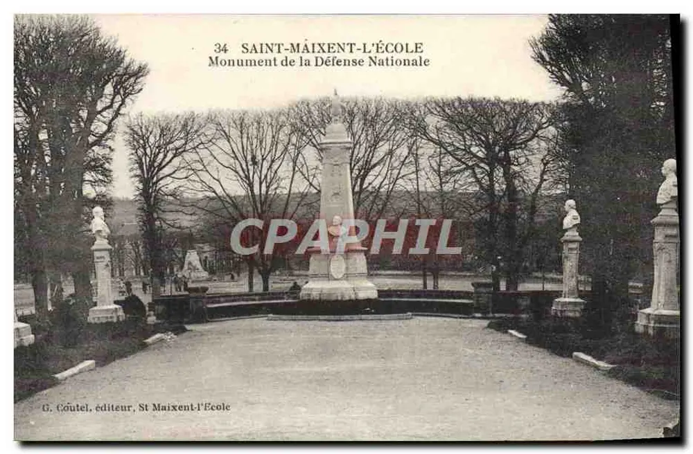 Saint-Maixent-l'École — Denkmal der Nationalen Verteidigung — G. Coutil, Verlag, St Maixent-l'École - Vorderseite