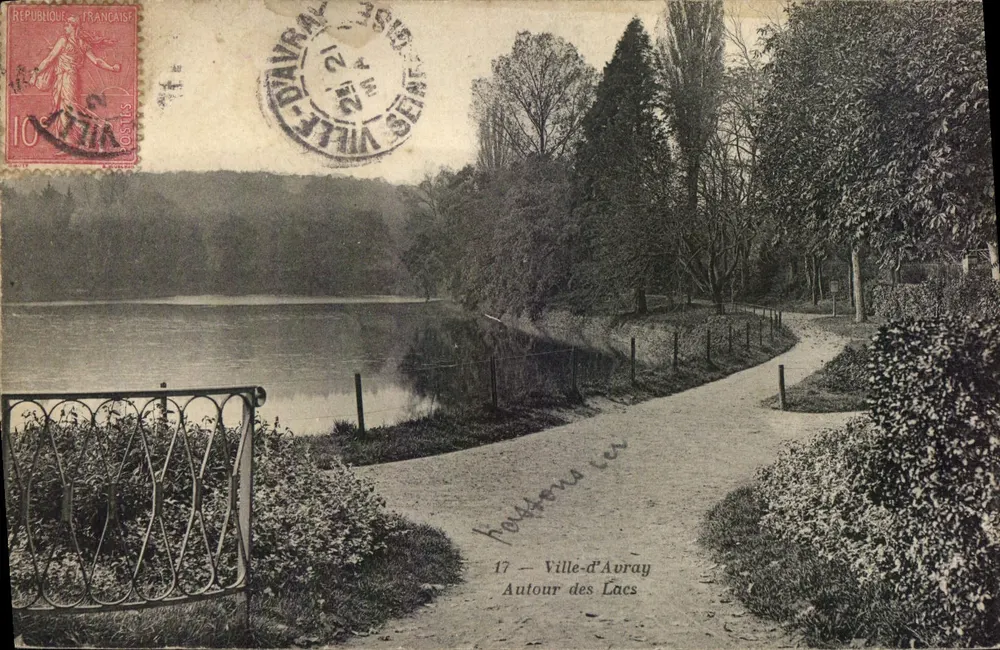 Ville-d'Auray — Autour des Lacs — A. Bourdier, imp.-édit., Versailles - Frente