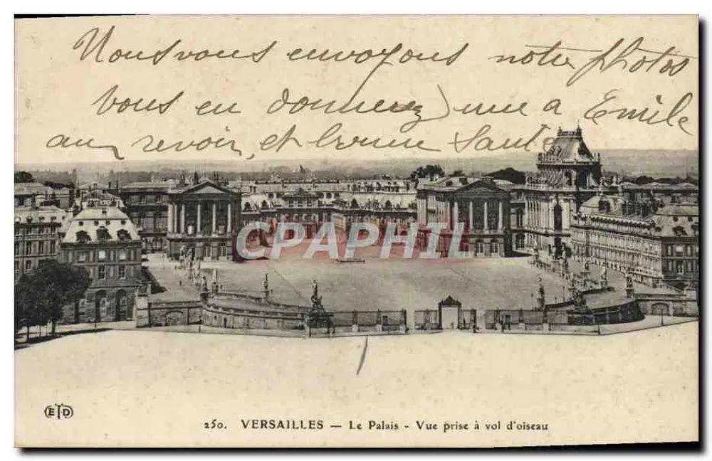 Versailles — Das Schloss — Vogelperspektive — ETD, Nr. 250 - Vorderseite