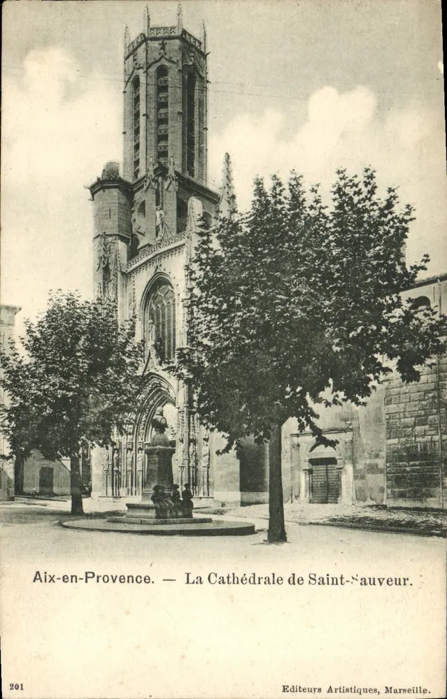 Aix-en-Provence — Die Kathedrale von Saint-Sauveur — Künstlerverlag, Marseille, Nr. 201 - Vorderseite