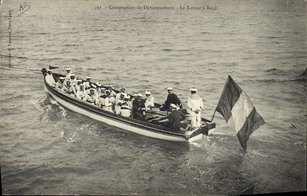 Landungstrupps - Rückkehr an Bord - Sammlung H. Laurent, Port-Louis - Vorderseite