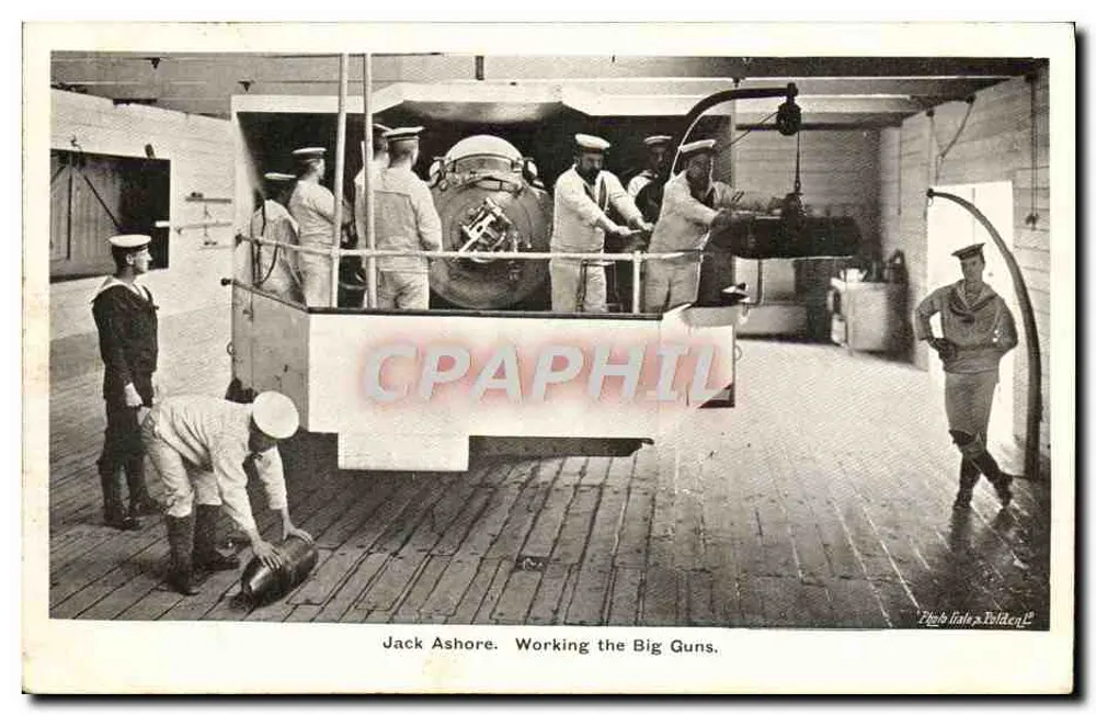 Jack Ashore — Working the Big Guns — Foto Litle & Poltak - Frente