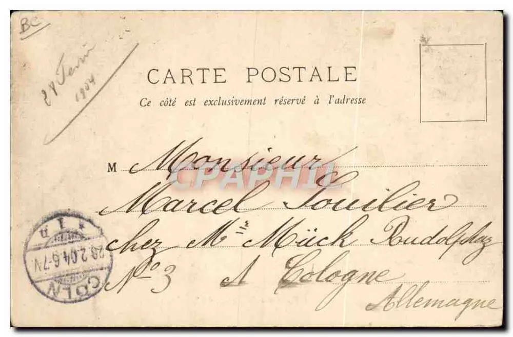 Lancement d'une Torpille à bord d'un Cuirassé — A. Bougault, n° 615 - Rückseite