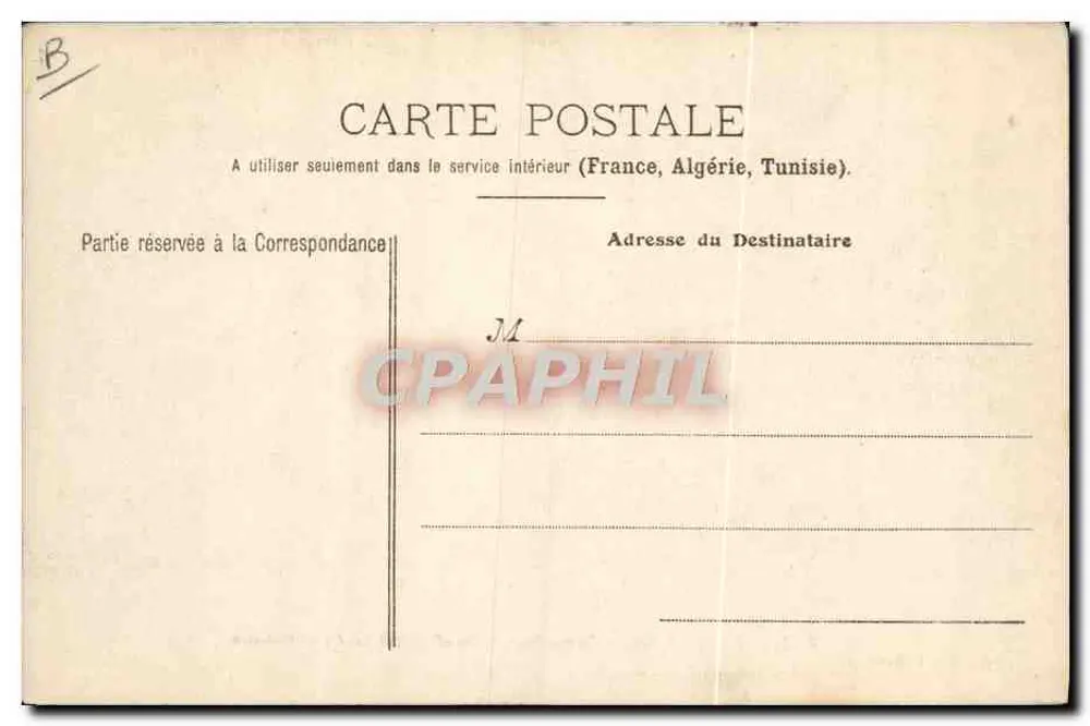 Offizielle Besichtigung an Bord eines Schlachtschiffes — Französische Marine — Sammlung A. Couturier, Nr. 421 - Rückseite
