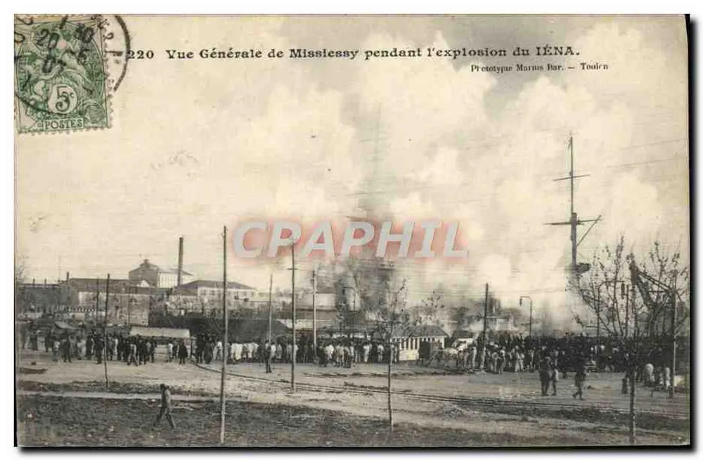 Mississy während der Explosion des IÉNA — Prototypierung Marins Bar, Toulon — Nr. 220 - Vorderseite