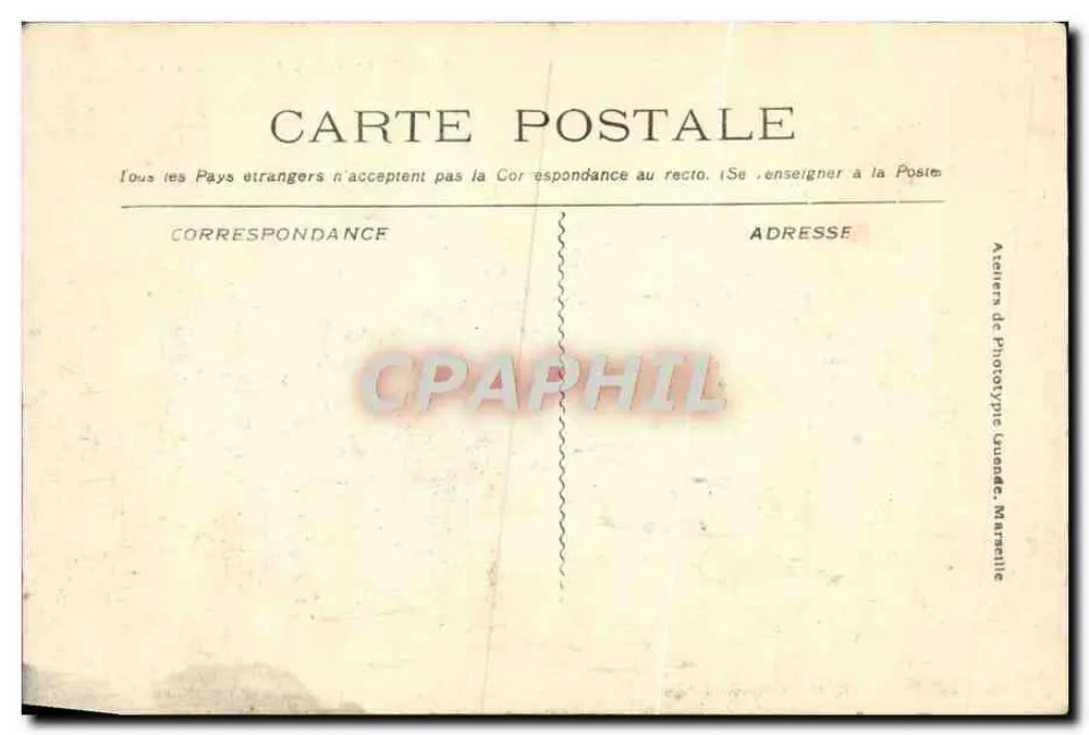 Katastrophe des "Iéna" — Nach der Explosion des "Iéna" Transport der ersten Verletzten — Atelier de Phototype Guanne, Marseille - Rückseite