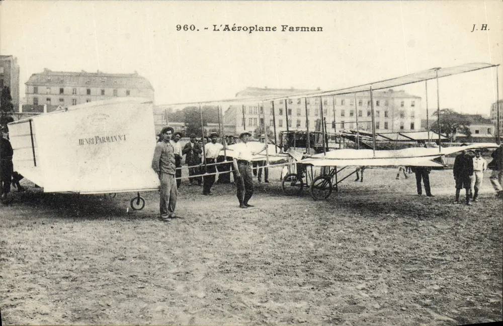 Het vliegtuig Farman — 1909 — J.H. - Voorkant