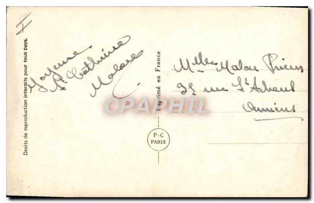 Liebe und Flugzeug — Flugzeug-Szene — PC PARIS 5127/3 - Rückseite