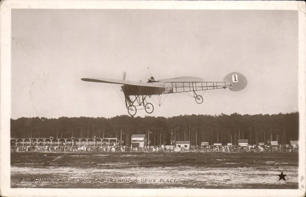 Morane auf dem neuen Blériot mit zwei Plätzen — n°75 - Vorderseite