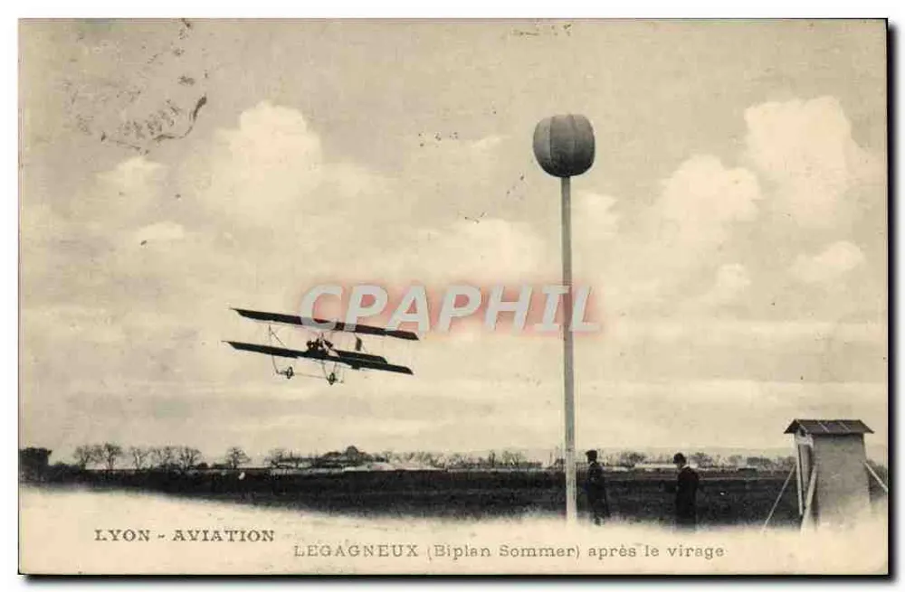 LYON - AVIATION — LEGAGNEUX (Biplan Sommer) nach dem Wendekreis — Verleger nicht sichtbar - Vorderseite