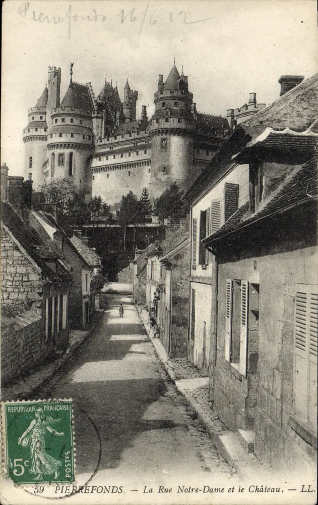 PierreFonds — Rue Notre-Dame und das Schloss — LL - Vorderseite