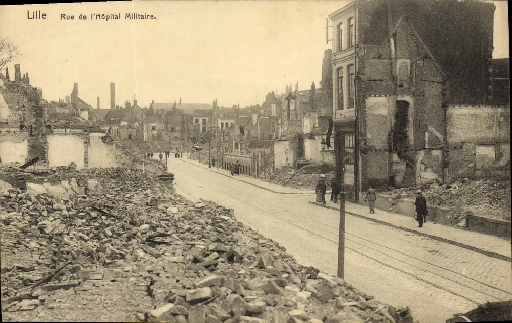Lille — Rue de l'Hôpital Militaire — Edition Maurice Dupriez, Nr. 502 - Vorderseite