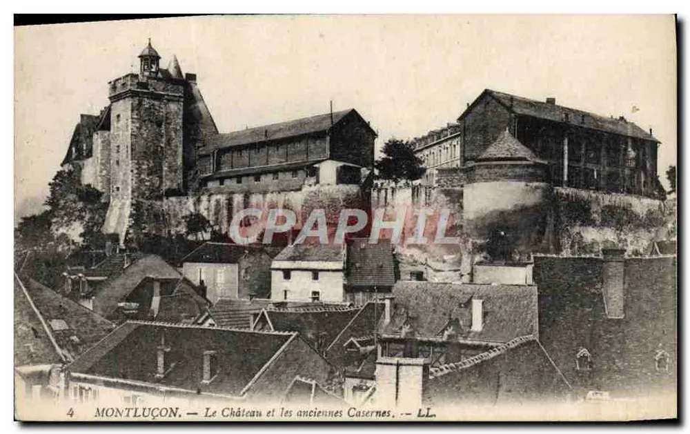 Montluçon — Schloss und alte Kasernen — LL. - Vorderseite