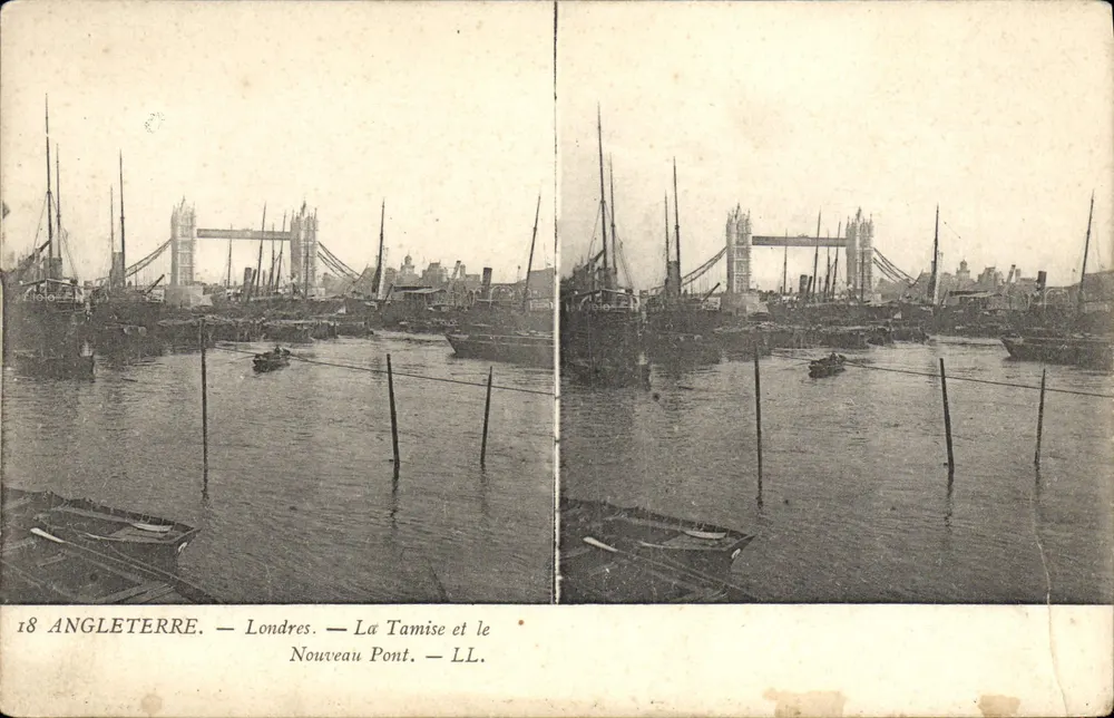 London — Die Themse und der Neue Brücke — LL - Vorderseite