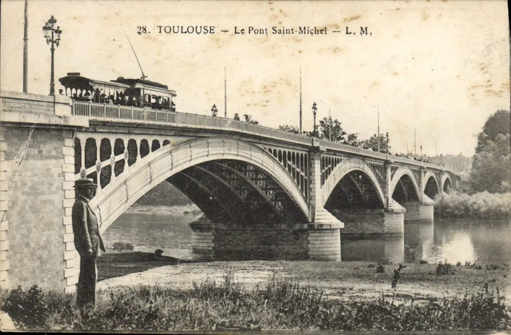 Toulouse — O Pont Saint-Michel — L. M., n°28 - Frente