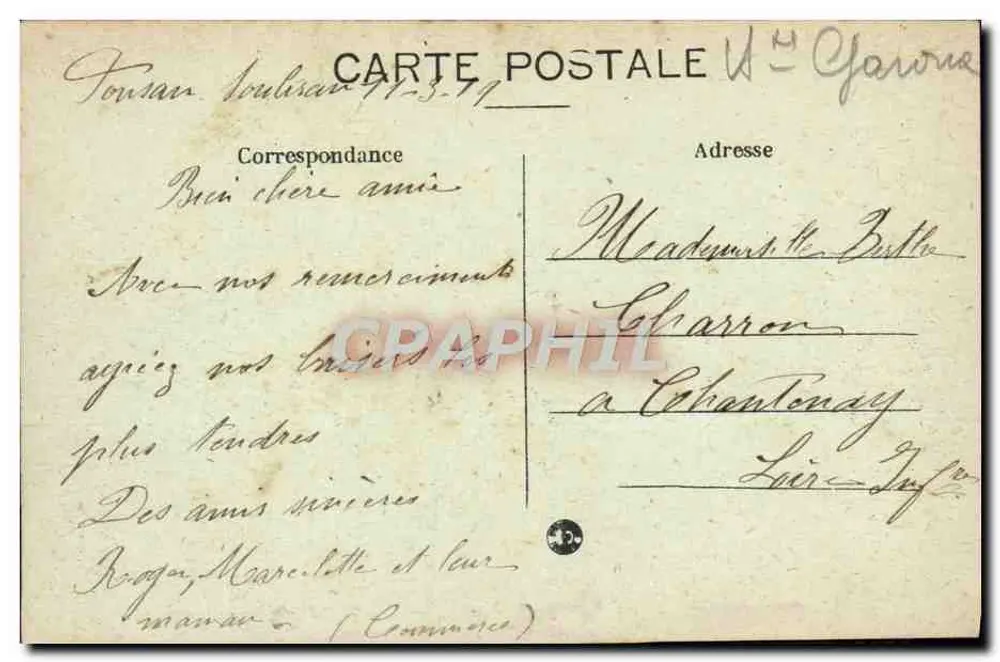 Toulouse — O Pont Saint-Michel — L. M., n°28 - Verso
