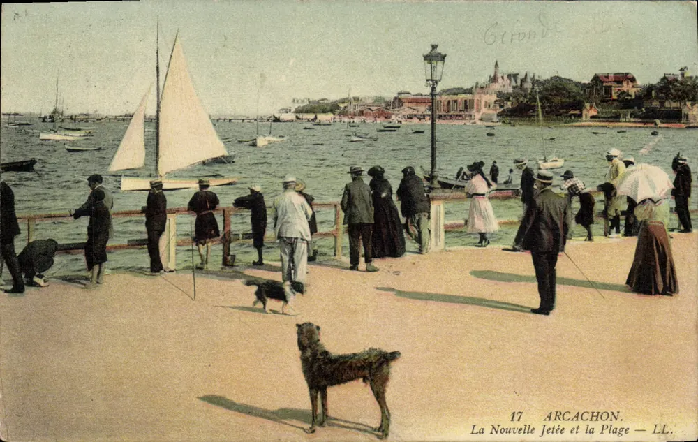 Arcachon — A Nova Ponte e a Praia — LL. n°17 - Frente