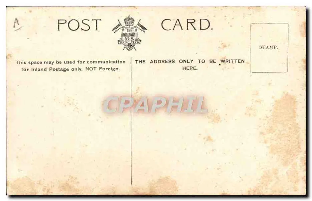 H.M.S. Calliope — Vorbereitung zum Hochziehen des Vormasts — Verlag P. G. F. & Co. - Rückseite