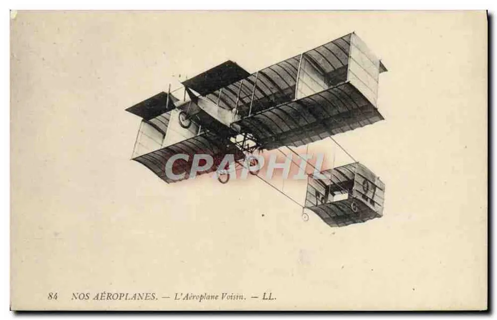 Das Voisin-Flugzeug — LL. — UNSERE FLUGZEUGE — Serie 84 - Vorderseite