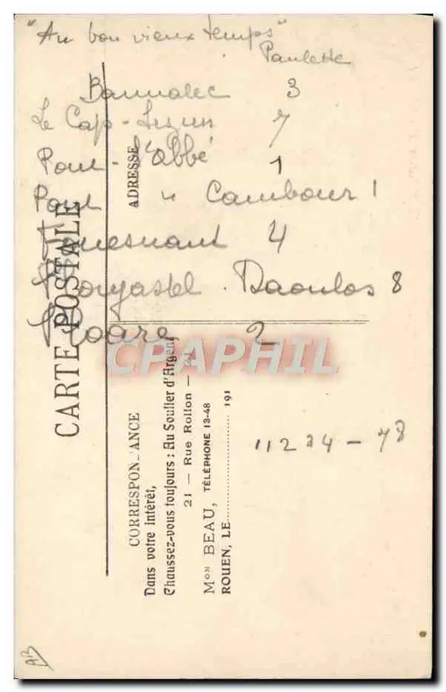 Das Voisin-Flugzeug — LL. — UNSERE FLUGZEUGE — Serie 84 - Rückseite