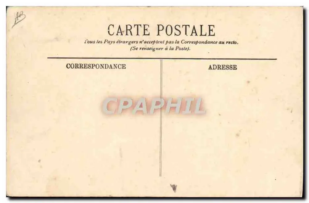 Hubert Latham traversant la Manche — avion à ailes fixes en vol — éditeur LL, n° 68 - Verso