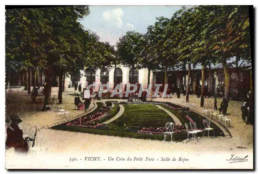 Vichy - Ein Eckbereich des Petit Parc - Ruhezimmer — Idéal, n° 340 - Vorderseite