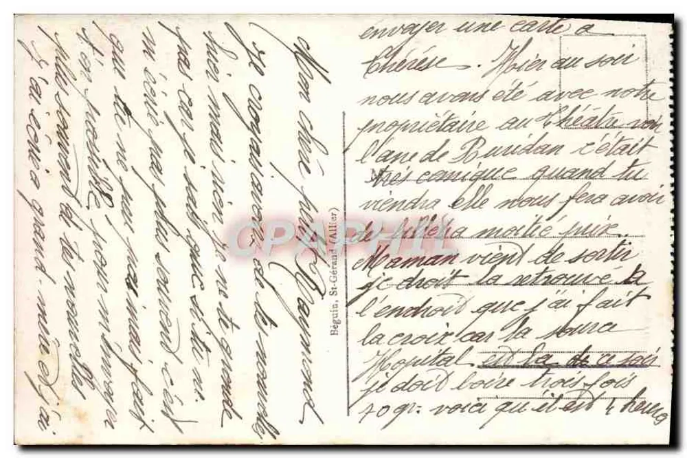 Vichy - Ein Eckbereich des Petit Parc - Ruhezimmer — Idéal, n° 340 - Rückseite