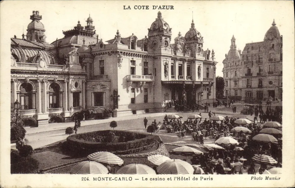 Monte-Carlo — Das Casino und das Hôtel de Paris — Photo Munier, n°204 - Vorderseite