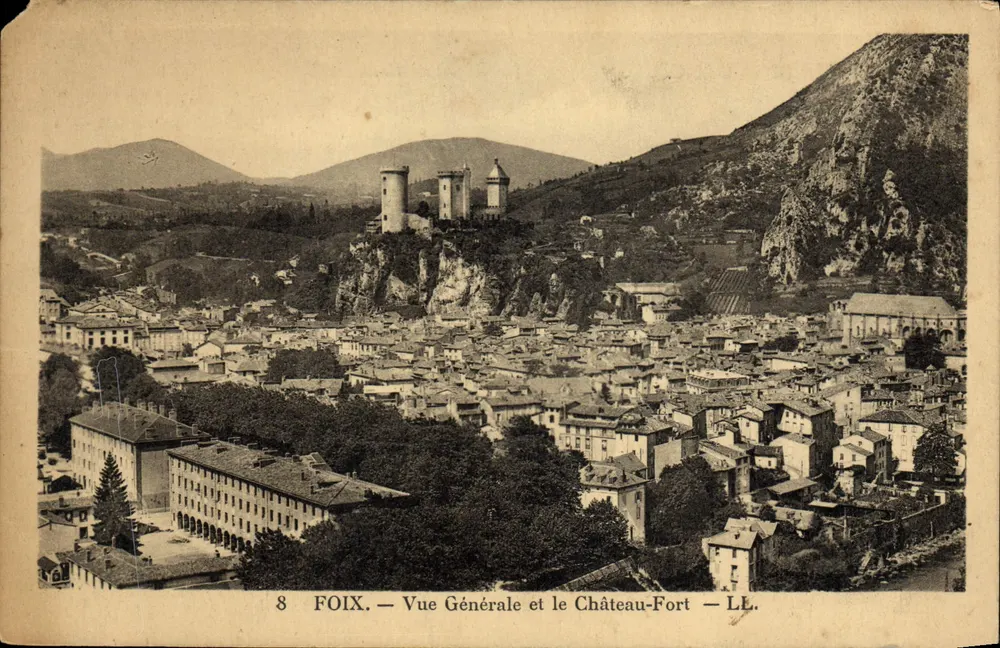 Foix — Allgemeiner Blick und das Schloss — LL. - Vorderseite
