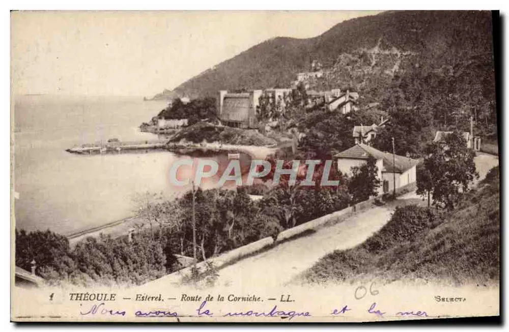 Théoule - Éstérel — Rota da Corniche — Selecta LL - Frente