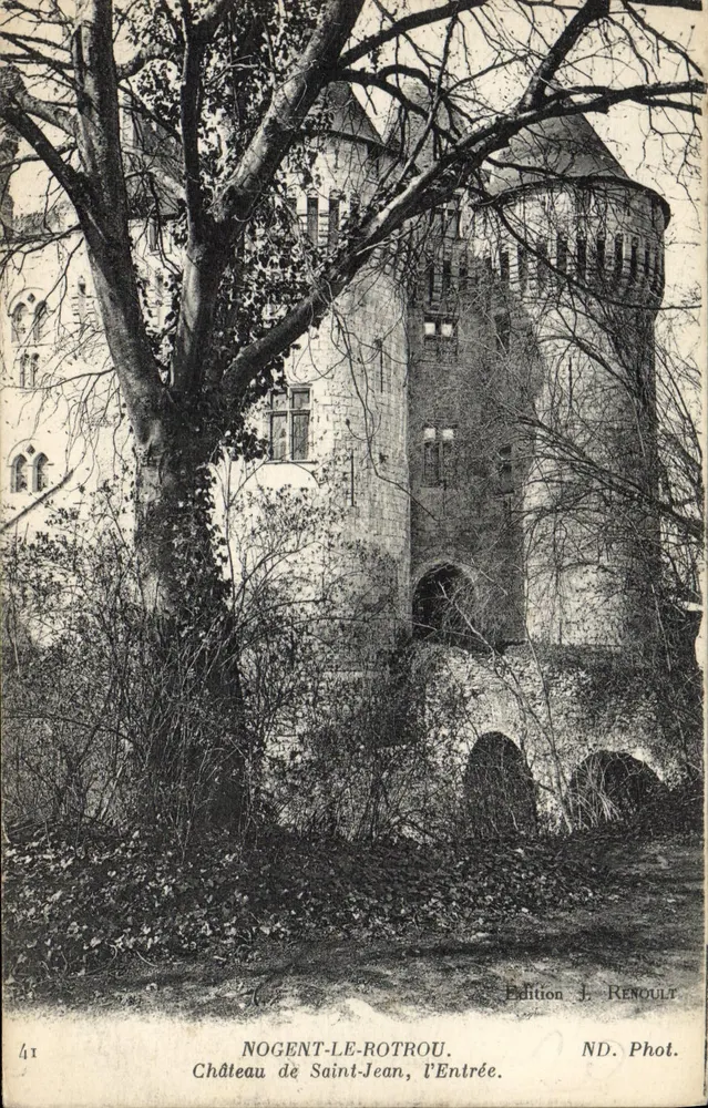 Nogent-le-Rotrou — Schloss Saint-Jean, der Eingang — Edition F. Renoult - Vorderseite