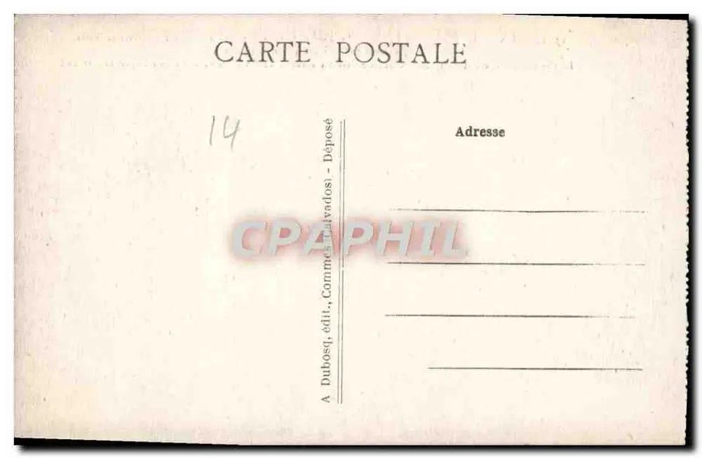 Bayeux — A Praça de São Patrício — Na Idade Média, a Cidade teve que suportar terríveis lutas. - Verso