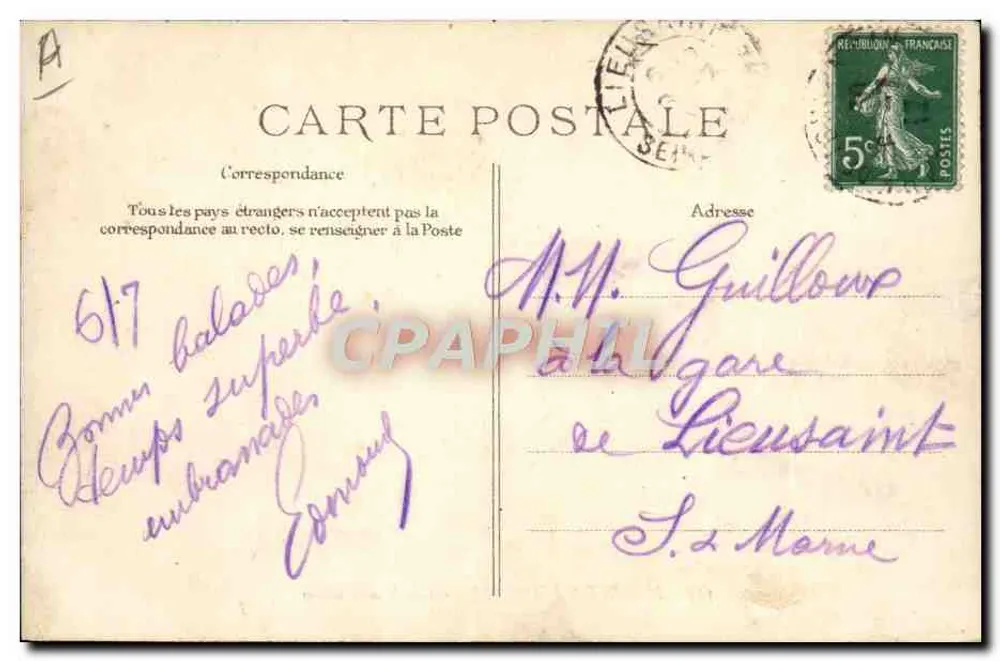 Marine Nationale — Lebensmittelversorgung — ELD, n° 525 - Rückseite