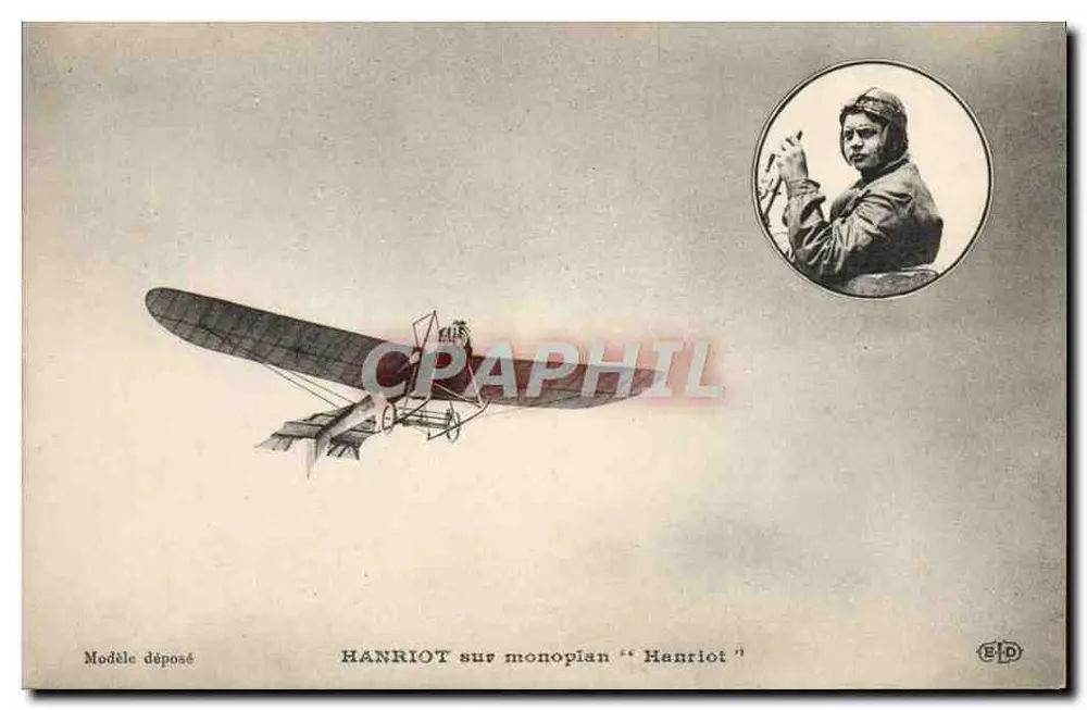 Flieger auf einem Monoplan "Hanriot" — angemeldetes Modell — Verleger E.P.D. Nr. 127 - Vorderseite
