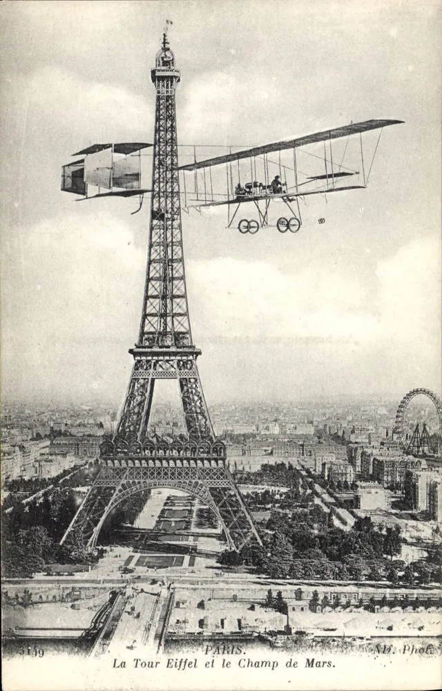 Eiffelturm und Champ de Mars — Paris — NB. Foto. Nr. 3149 - Vorderseite