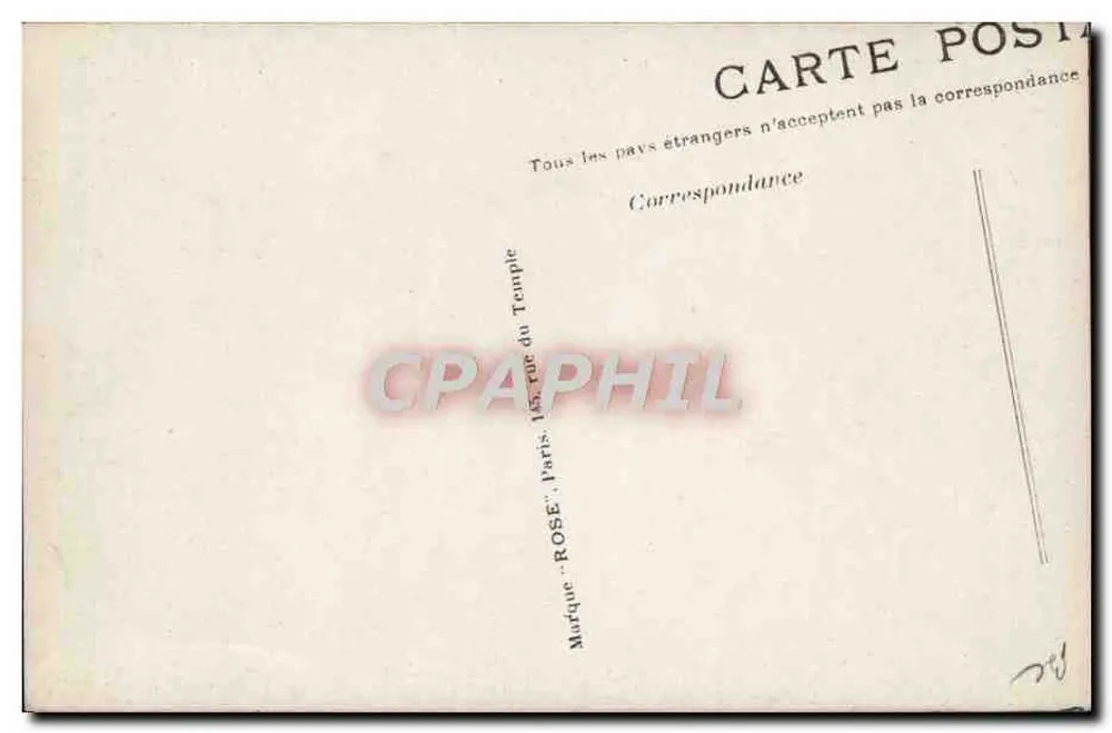 Hubert Latham in seinem Monoplan "Antoinette" — Luftfahrt — Verlag Rose, Paris - Rückseite
