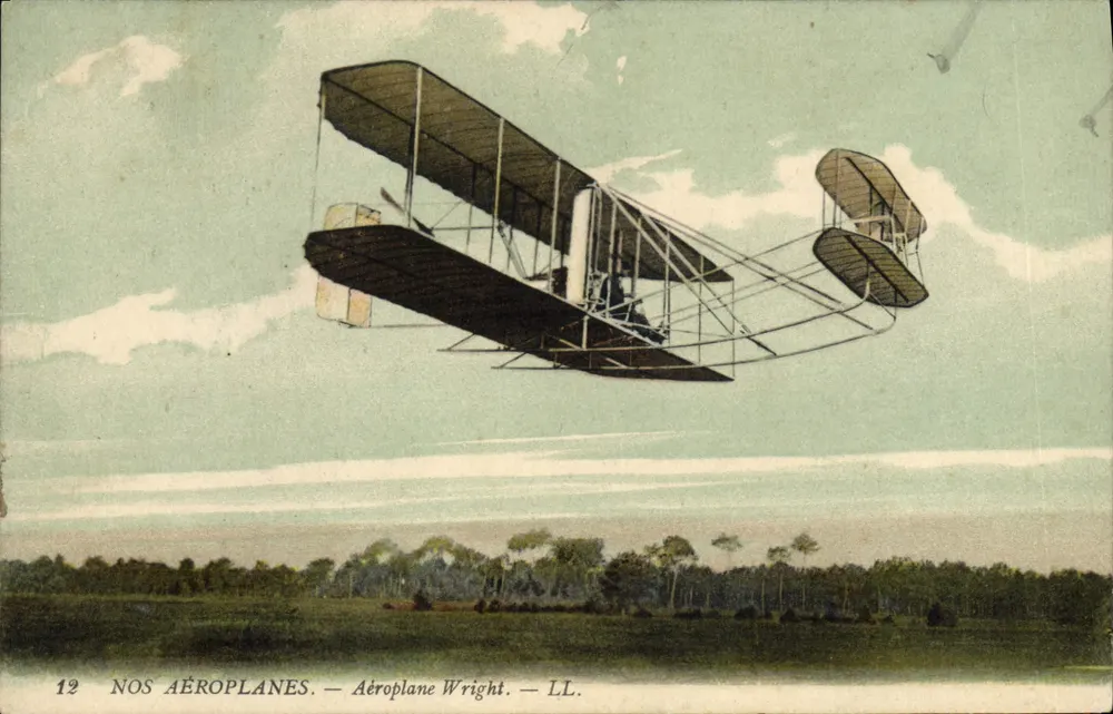 Avião Wright — LL. — Nossos Aviões — Série 12 - Frente