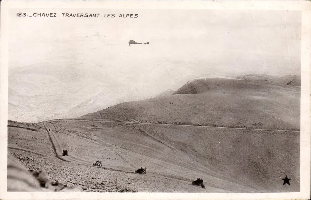 Chavez atravessando as Alpes — série 123 — Editor ETOILE, Amsterdam - Frente
