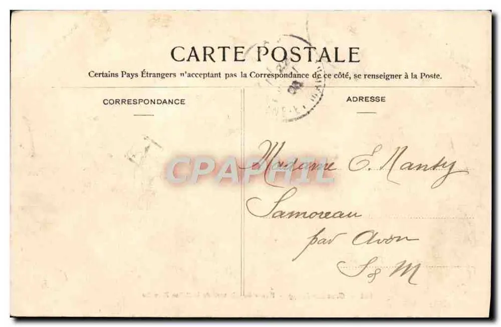 Grez-sur-Loing — Ruinen des Château de la Reine Blanche — Verlag Béchillon, Nr. 563 - Rückseite