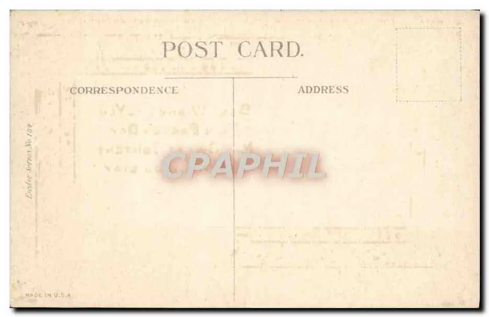 Narcisos — Parabéns de Páscoa — Powell - Verso