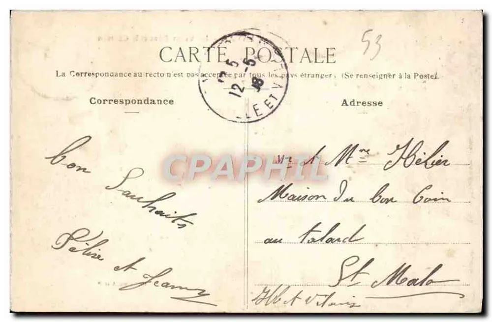 La Vallée - Le Vieux Pont et le Château — Collection P. et P. — éditeur non visible - Verso