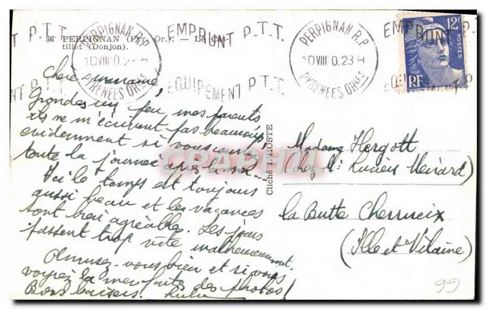 Torre da Lanterna — Toulouse — editor AU DERRY - Verso
