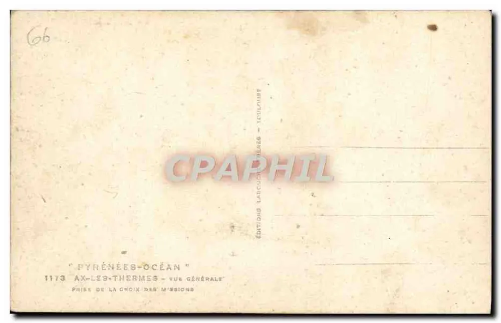 Ax-les-Thermes — Allgemeiner Blick — Editions Larcouët - Trulzuit - Rückseite