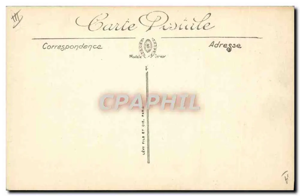 Mouillage d'un Navire de Guerre — SCÈNES DE BORD — n° 44 — Lévy Fil & Cie, Paris - Verso