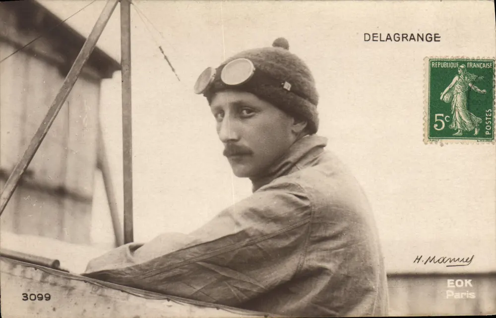 Piloto de Aviação — Delagrange — EOK Paris - Frente